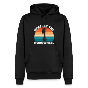 EUC Monowheel - Men’s Premium Organic Hoodie - black - Front - Nico (187cm)