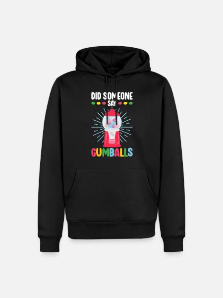Gumball Machine Chewing Gum Machine - Men’s Premium Organic Hoodie - black