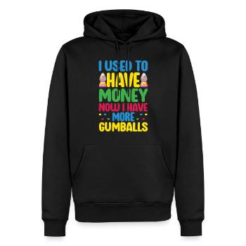 Gumball Machine Kaugummiautomat - Männer Premium Bio Hoodie - Schwarz - Vorne - Nico (187cm)