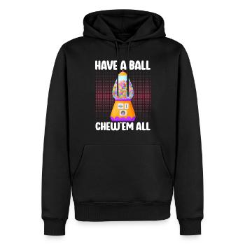 Gumball Machine Kaugummiautomat - Männer Premium Bio Hoodie - Schwarz - Vorne - Nico (187cm)