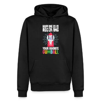 Gumball Machine Kaugummiautomat - Männer Premium Bio Hoodie - Schwarz - Vorne - Nico (187cm)