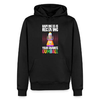Gumball Machine Kaugummiautomat - Männer Premium Bio Hoodie - Schwarz - Vorne - Nico (187cm)