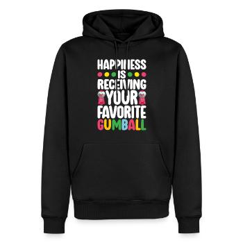 Gumball Machine Kaugummiautomat - Männer Premium Bio Hoodie - Schwarz - Vorne - Nico (187cm)