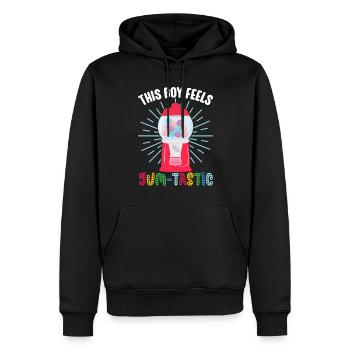 Gumball Machine Kaugummiautomat - Männer Premium Bio Hoodie - Schwarz - Vorne - Nico (187cm)