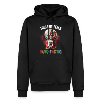 Gumball Machine Kaugummiautomat - Männer Premium Bio Hoodie - Schwarz - Vorne - Nico (187cm)