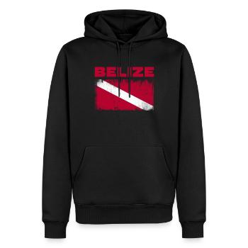 Belize Latino Belizean Belizean Maya Cadeau - Sweat à capuche Premium bio Homme - noir - Devant - Nico (187cm)