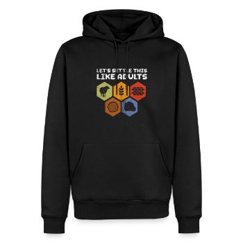 Brettspiel - Männer Premium Bio Hoodie - Schwarz - Vorne - Nico (187cm)