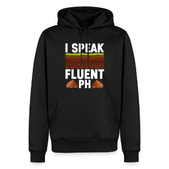 Bodenwissenschaftler Science du sol - Sweat à capuche Premium bio Homme - noir - Devant - Nico (187cm)