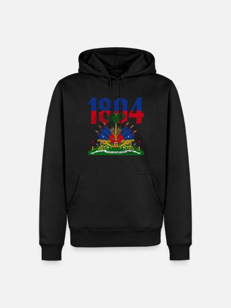 Haiti - Men’s Premium Organic Hoodie - black