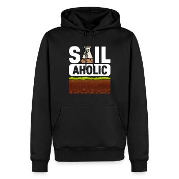 Bodenwissenschaftler Soil Science - Männer Premium Bio Hoodie - Schwarz - Vorne - Nico (187cm)