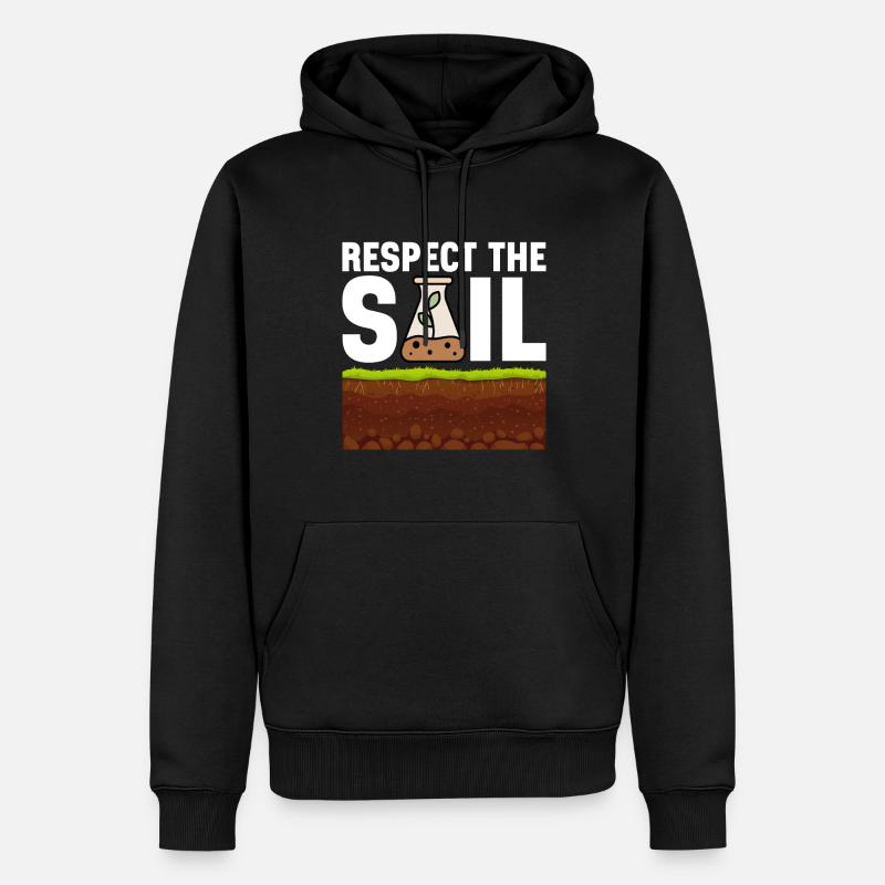Bodenwissenschaftler Science du sol - Sweat à capuche Premium bio Homme - noir