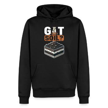 Bodenwissenschaftler Soil Science - Männer Premium Bio Hoodie - Schwarz - Vorne - Nico (187cm)