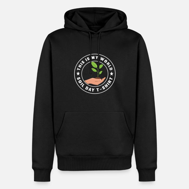 Bodenwissenschaftler Science du sol - Sweat à capuche Premium bio Homme - noir