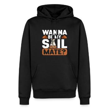 Bodenwissenschaftler Science du sol - Sweat à capuche Premium bio Homme - noir - Devant - Nico (187cm)
