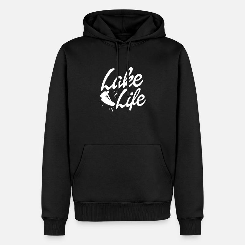 Wakeboard Wakeboarder Wakeboard Cadeau - Sweat à capuche Premium bio Homme - noir