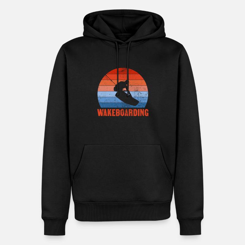Wakeboard - Männer Premium Bio Hoodie - Schwarz