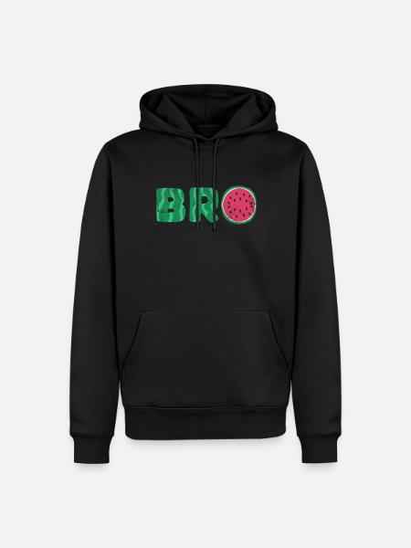 Frère pastèque - Sweat à capuche Premium bio Homme - noir