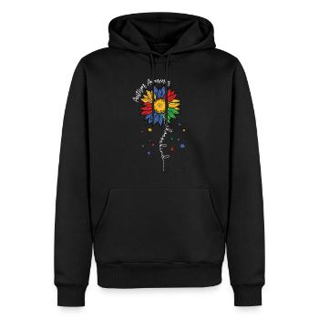 Autismus Awareness Day Autist Geschenk - Männer Premium Bio Hoodie - Schwarz - Vorne - Nico (187cm)