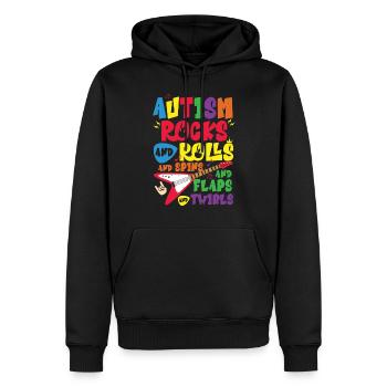 Autismus Awareness Day Autist Geschenk - Männer Premium Bio Hoodie - Schwarz - Vorne - Nico (187cm)