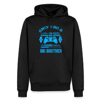 Only Child Level Complete - Laoding Level Big - Männer Premium Bio Hoodie - Schwarz - Vorne - Nico (187cm)
