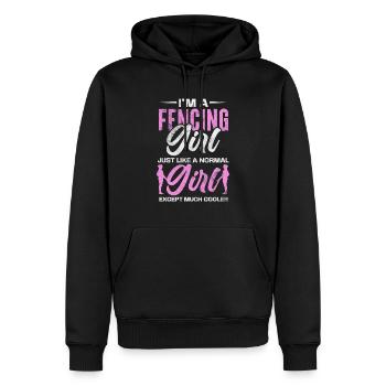 Fechten - Männer Premium Bio Hoodie - Schwarz - Vorne - Nico (187cm)