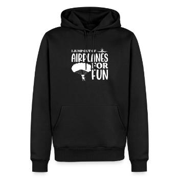 Parachutisme Parachutisme Parachute Cadeau - Sweat à capuche Premium bio Homme - noir - Devant - Nico (187cm)