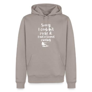 Wakeboarding - Men’s Premium Organic Hoodie - taupe - Front - Nico (187cm)