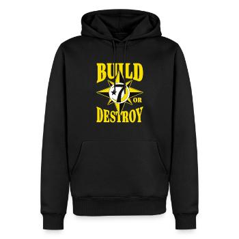 Musulman Islam Allah Ramadan Kareem Cadeau - Sweat à capuche Premium bio Homme - noir - Devant - Nico (187cm)