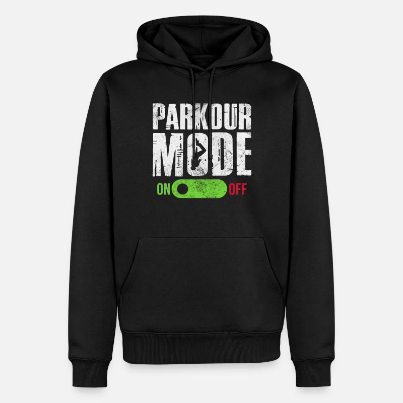 Backflip - Männer Premium Bio Hoodie - Schwarz