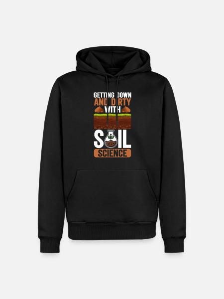 Bodenwissenschaftler Soil Science - Männer Premium Bio Hoodie - Schwarz