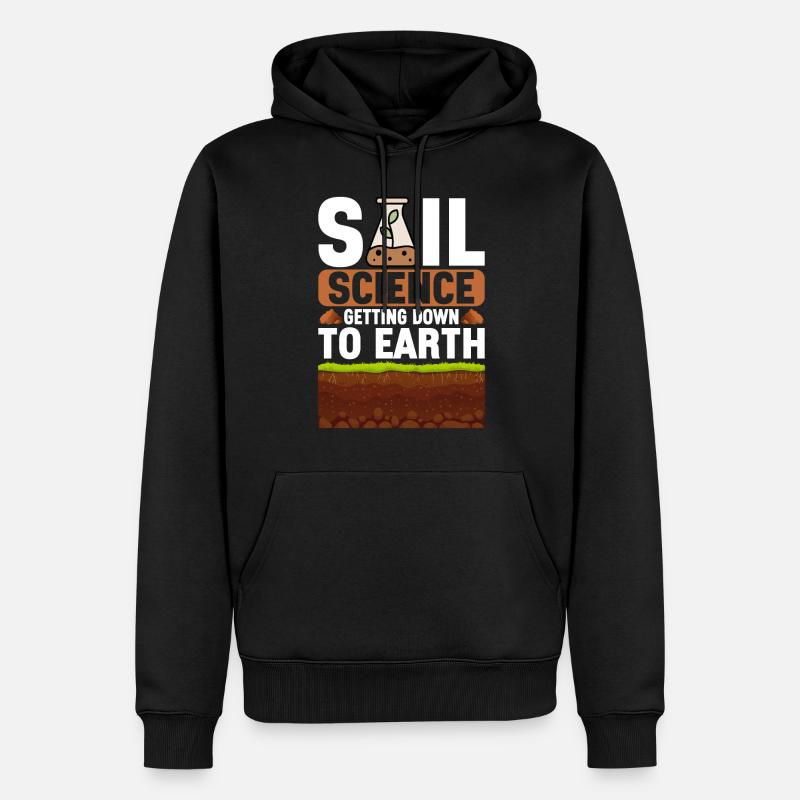 Bodenwissenschaftler Science du sol - Sweat à capuche Premium bio Homme - noir