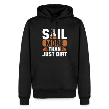 Bodenwissenschaftler Science du sol - Sweat à capuche Premium bio Homme - noir - Devant - Nico (187cm)