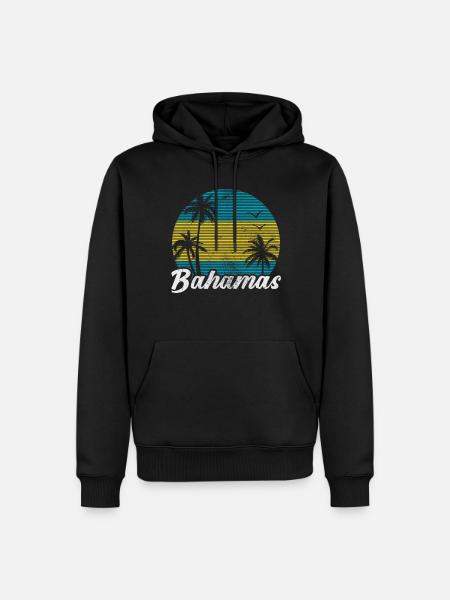 Bahamas - Men’s Premium Organic Hoodie - black