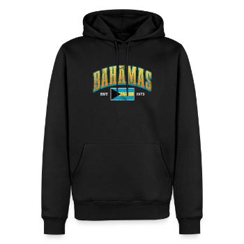 Bahamas - Sweat à capuche Premium bio Homme - noir - Devant - Nico (187cm)