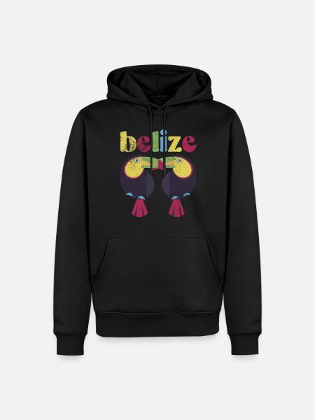 Belize - Men’s Premium Organic Hoodie - black