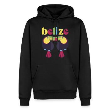 Belize Latino Belizean Belizean Maya Cadeau - Sweat à capuche Premium bio Homme - noir - Devant - Nico (187cm)