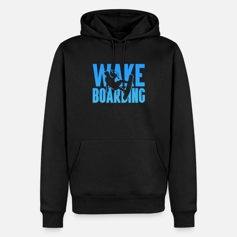 Wakeboard Wakeboarder Wakeboarding Geschenk - Männer Premium Bio Hoodie - Schwarz