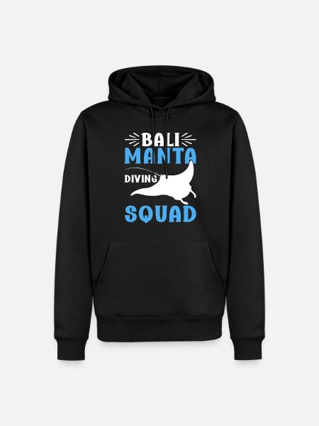 Mantarochen Großer Manta Meeresbewohner - Männer Premium Bio Hoodie - Schwarz