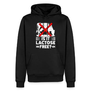 Intolérance au lactose Intolérance au lactose - Sweat à capuche Premium bio Homme - noir - Devant - Nico (187cm)
