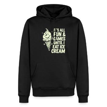 Intolérance au lactose Intolérance au lactose - Sweat à capuche Premium bio Homme - noir - Devant - Nico (187cm)
