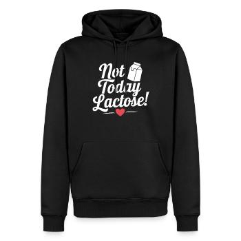 Intolérance au lactose Intolérance au lactose - Sweat à capuche Premium bio Homme - noir - Devant - Nico (187cm)