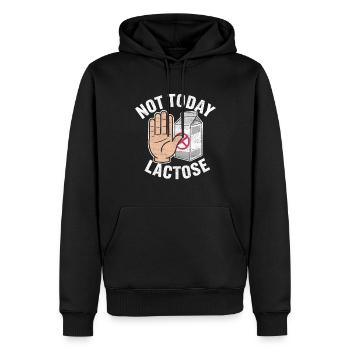 Intolérance au lactose Intolérance au lactose - Sweat à capuche Premium bio Homme - noir - Devant - Nico (187cm)