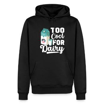 Laktoseintoleranz Laktoseintolerant - Männer Premium Bio Hoodie - Schwarz - Vorne - Nico (187cm)