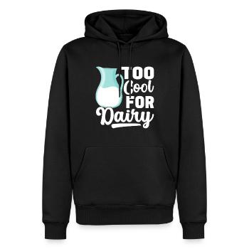 Laktoseintoleranz Laktoseintolerant - Männer Premium Bio Hoodie - Schwarz - Vorne - Nico (187cm)