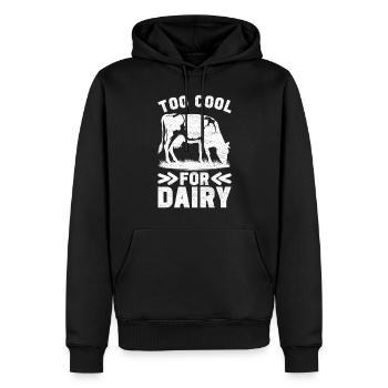 Intolérance au lactose Intolérance au lactose - Sweat à capuche Premium bio Homme - noir - Devant - Nico (187cm)