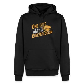 Intolérance au lactose Intolérance au lactose - Sweat à capuche Premium bio Homme - noir - Devant - Nico (187cm)