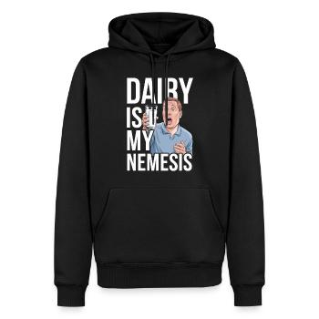 Laktoseintoleranz Laktoseintolerant - Männer Premium Bio Hoodie - Schwarz - Vorne - Nico (187cm)