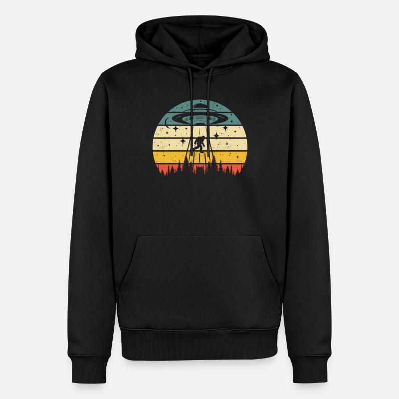 Alien - Männer Premium Bio Hoodie - Schwarz