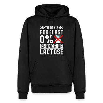 Intolérance au lactose Intolérance au lactose - Sweat à capuche Premium bio Homme - noir - Devant - Nico (187cm)