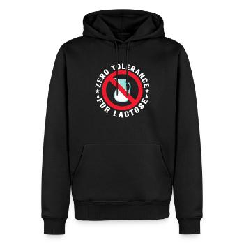 Intolérance au lactose Intolérance au lactose - Sweat à capuche Premium bio Homme - noir - Devant - Nico (187cm)
